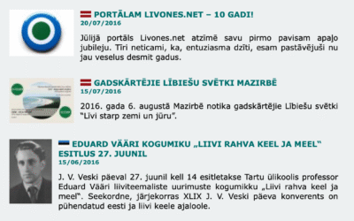 Portālam Livones.net aprit 15 gadu