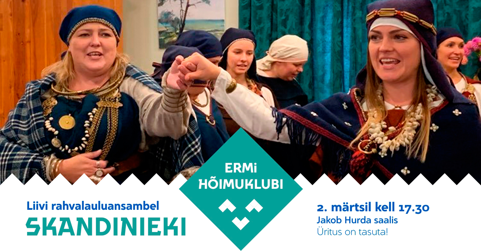 Lībiešu koncerts ar “Skandiniekiem” Tartu