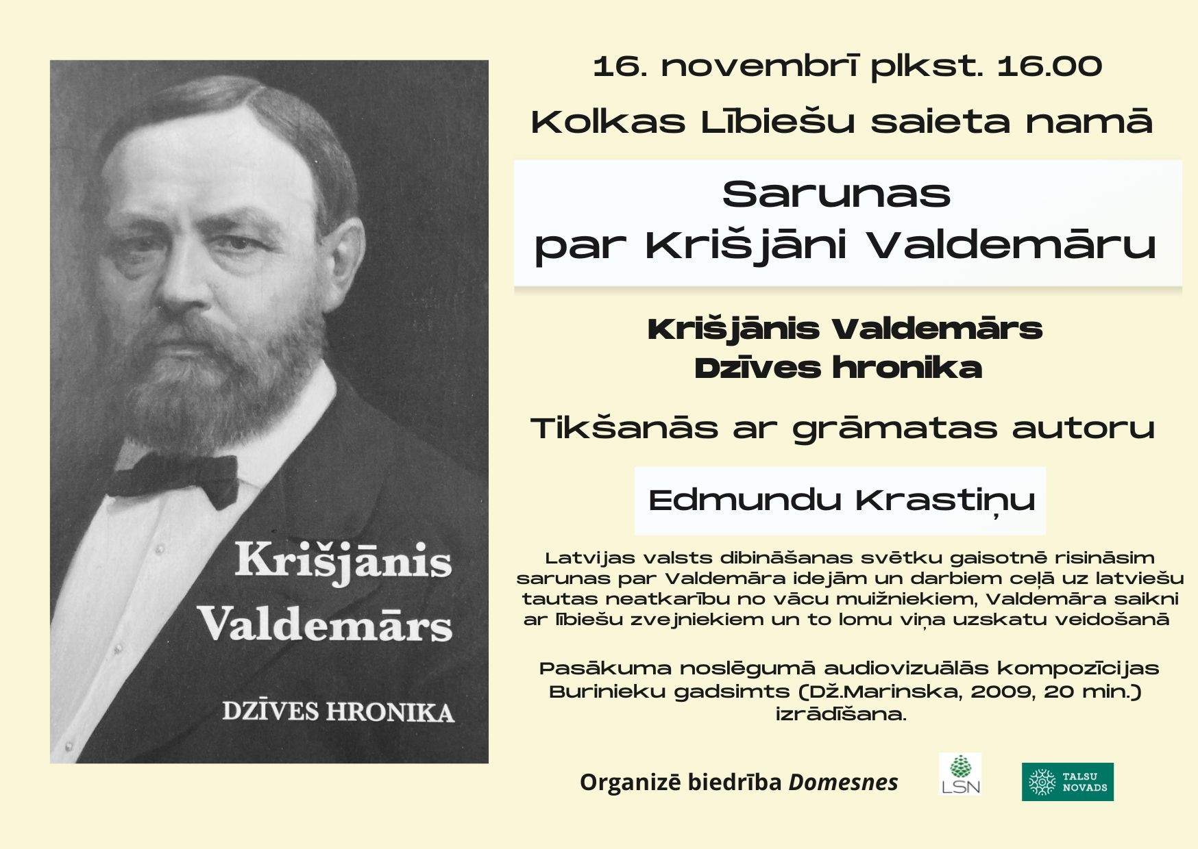 Sarunas par Krišjāni Valdemāru