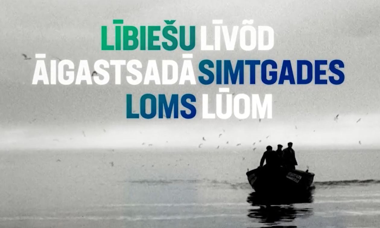 Latvijas Televīzijā raidījums “Lībiešu simtgades loms”