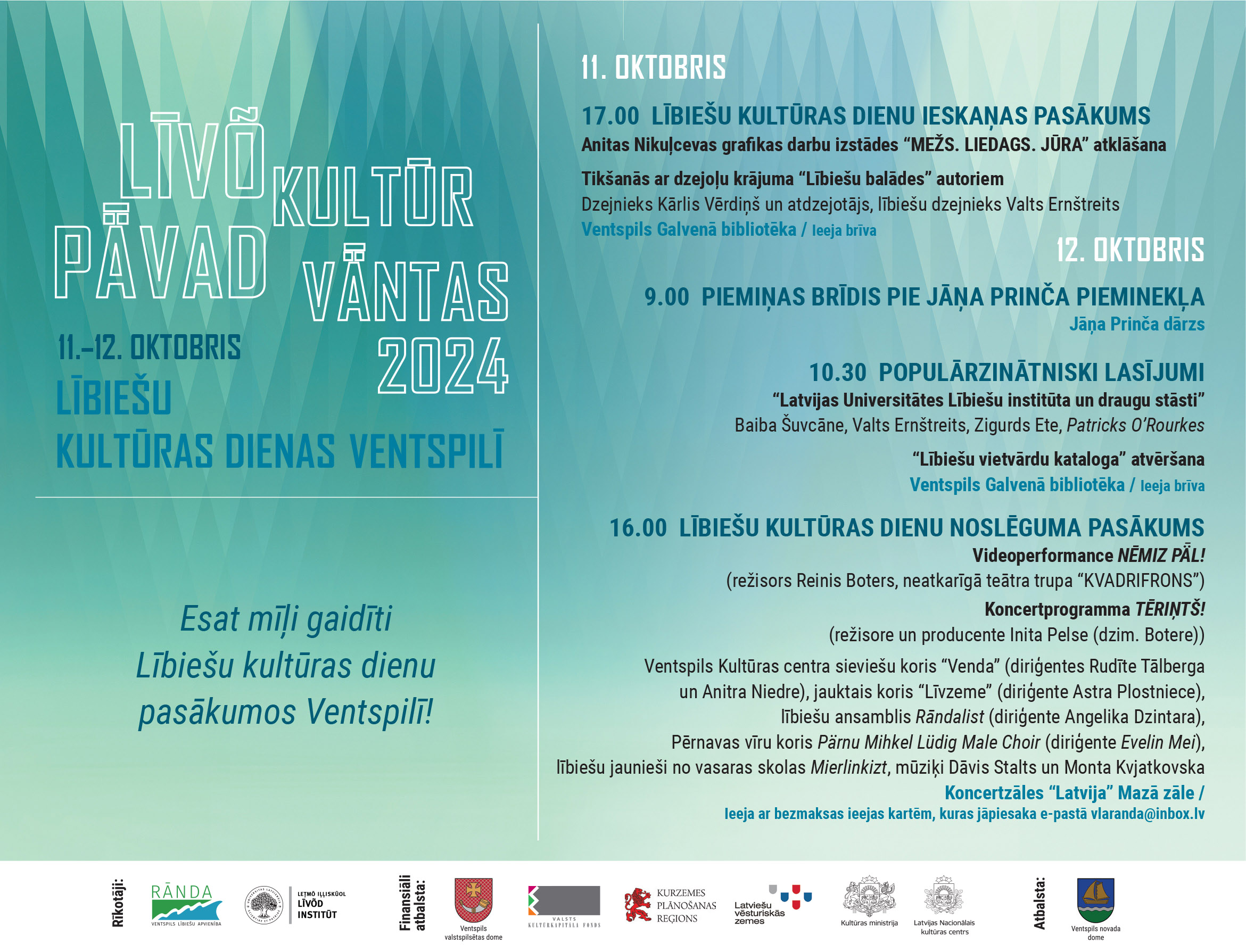 Devītās Lībiešu kultūras dienas Ventspilī