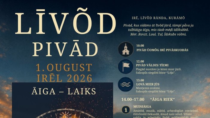 Svētki Mazirbē aicinās ceļojumā cauri laikiem