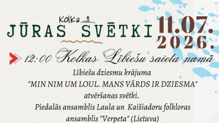Jūras svētkos – arī lībiešu akcenti