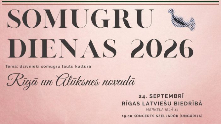 Somugru dienas Rīgā un Alūksnes novadā