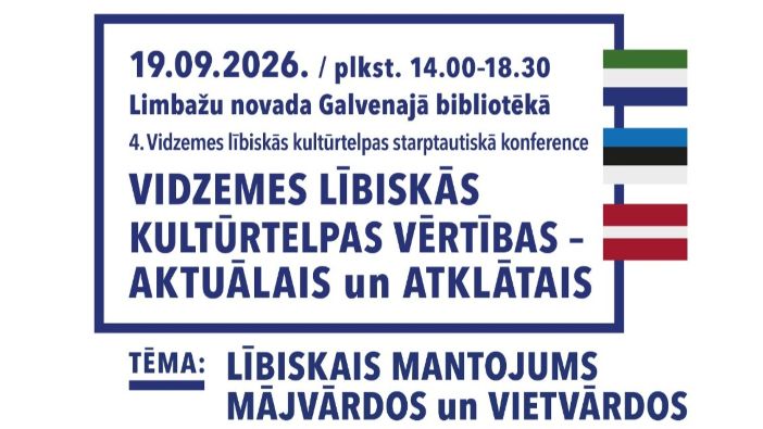 Konference par lībisko mantojumu mājvārdos
